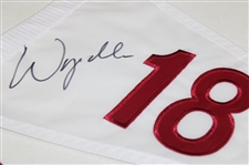 Wyndham Clark Twice Signed Undated US Open at LACC Double Pennant Flag JSA ALOA