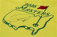 Danny Willet Signed 2016 Masters Embroidered Tournament Flag JSA ALOA