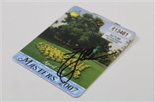 Zach Johnson Signed 2007 Masters Tournament Series Badge #R13461 JSA ALOA