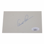 Arnold Palmer Signed Index Card JSA #CA95925