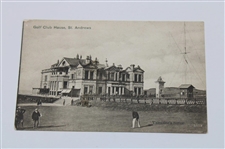 1901 Tom Morris & St. Andrews Club House Post Card & Framed Photo