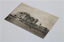 1901 Tom Morris & St. Andrews Club House Post Card & Framed Photo