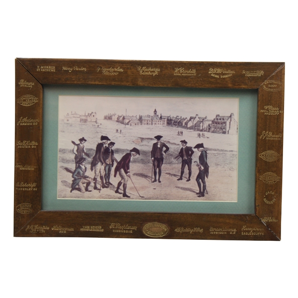 Golf Club Brand Stamps St. Andrews Picture & Frame