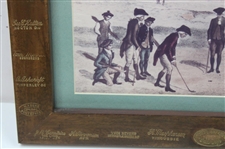 Golf Club Brand Stamps St. Andrews Picture & Frame