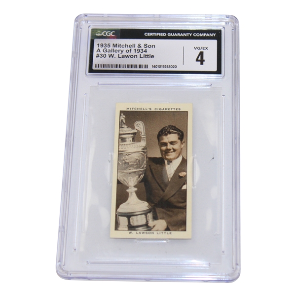1935 Lawson Little Mitchell & Son Cigarette Golf Card CGC Graded VG/EX 4 #1401019258020