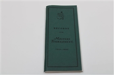 Augusta National Course Map Brass Plaque & 1995 Records of The Masters Tournament Booklet