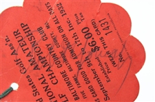 Bobby Jones Signed 1932 U.S. Amateur Baltimore Country Club Series Ticket PSA/DNA #AH04004