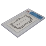 Byron Nelson Signed 3x5 Index Card Beckett Authentic #0006657811 JSA #X09099