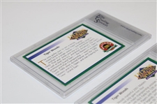 Tiger Woods 2001 Legends Masters New Grand Slam & Green Jacket Cards ECS Gem MT 10