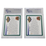 Tiger Woods 2001 Legends Masters The New Legend & Dominating Golf Cards ECS Gem MT 10