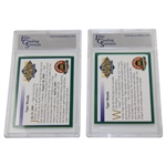 Tiger Woods 2001 Legends Masters 3 Championships & Players Championship Cards ECS Gem MT 10