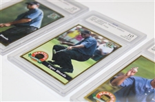Tiger Woods 2001 Legends Masters Ultimate Prize, 4th Best Masters & 6.18.00 Cards ECS Gem MT 10