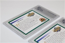 Tiger Woods 2001 Legends Masters Ultimate Prize, 4th Best Masters & 6.18.00 Cards ECS Gem MT 10
