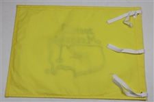 Larry Mize Signed 2009 Masters Embroidered Flag with Year Won Notation & Scripture JSA #G13384