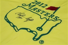 Charles Coody Signed 2012 Masters Embroidered Flag with Year Won Notation JSA ALOA