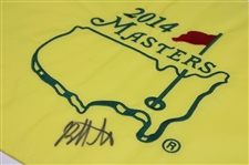 Bubba Watson Signed 2014 Masters Embroidered Flag JSA ALOA