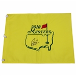 Patrick Reed Signed 2018 Masters Tournament Embroidered Flag JSA ALOA