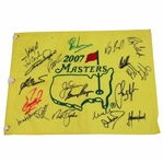 Big Three & Other Past Champions Signed 2007 Masters Tournament Embroidered Flag JSA ALOA