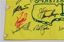 Big Three & Other Past Champions Signed 2007 Masters Tournament Embroidered Flag JSA ALOA