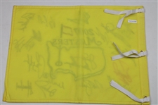 Big Three & Other Past Champions Signed 2007 Masters Tournament Embroidered Flag JSA ALOA