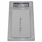 Herman Keiser Signed 3x5 Index Card PSA Authentic Auto #65083903
