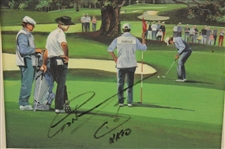 Greg Norman Signed 1998 Signature Invitational at St. George's G.C. Framed Canvas Print JSA ALOA
