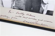 President Dwight D. Eisenhower Signed Matted Photo w/Palmer - to Patty Aikens JSA ALOA