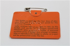 1971 Masters Tournament SERIES Badge #25769 - Charles Coody Winner