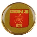 Masters Champion Gay Brewers 1990 Masters Tournament Contestant Badge #76