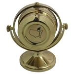 c. 1990 Masters Contestant Augusta National Seth Thomas Schooner Gimballed Solid Brass Clock Gift