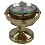 c. 1990 Masters Contestant Augusta National Seth Thomas Schooner Gimballed Solid Brass Clock Gift