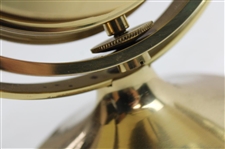 c. 1990 Masters Contestant Augusta National Seth Thomas Schooner Gimballed Solid Brass Clock Gift