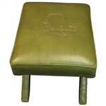 Augusta National GC Berckman's Place Masters Ltd Ed Emerald Leather Ottoman