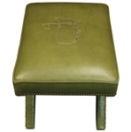 Augusta National GC Berckman's Place Masters Ltd Ed Emerald Leather Ottoman
