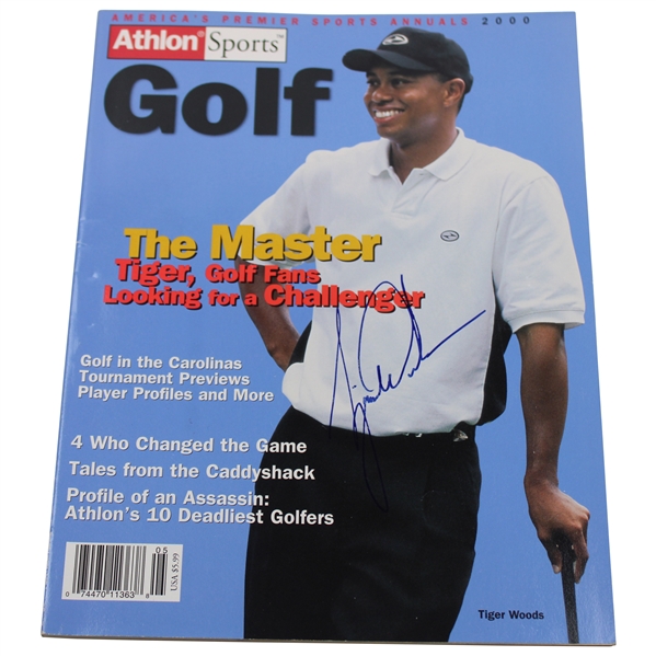 Tiger Woods Signed 2000 AthlonSports Magazine JSA ALOA