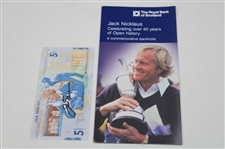 Jack Nicklaus Signed RBS 5lb Note in Original Sleeve JSA ALOA
