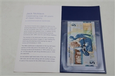 Jack Nicklaus Signed RBS 5lb Note in Original Sleeve JSA ALOA