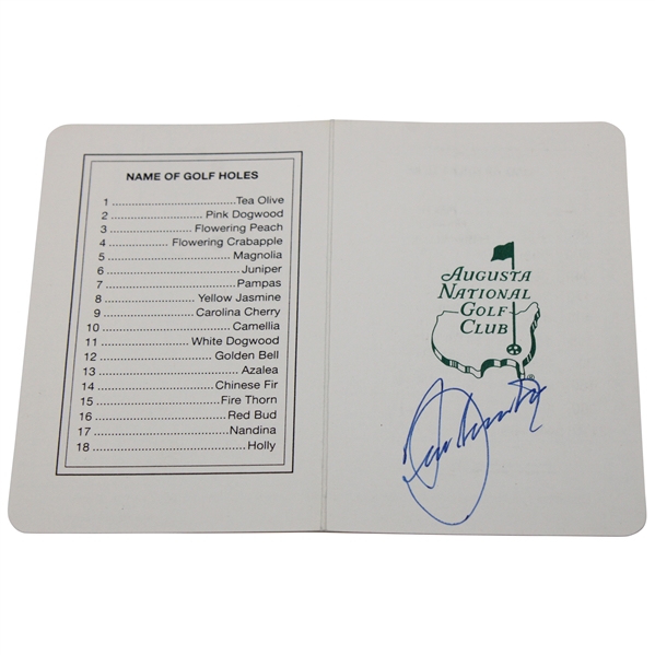 Seve Ballesteros Signed Augusta National GC Scorecard JSA ALOA