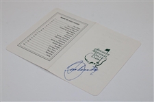 Seve Ballesteros Signed Augusta National GC Scorecard JSA ALOA