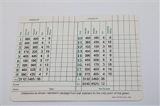 Seve Ballesteros Signed Augusta National GC Scorecard JSA ALOA