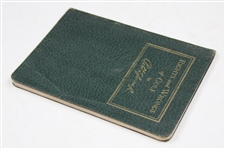 1935 'Rights and Wrongs of Golf' AG Spalding & Bros Green Cover Booklet
