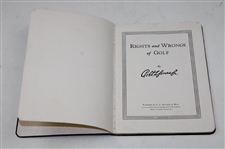 1935 'Rights and Wrongs of Golf' AG Spalding & Bros Green Cover Booklet