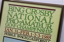 1985 Bing Crosby National Pro-Am Event Poster - Framed