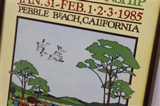 1985 Bing Crosby National Pro-Am Event Poster - Framed