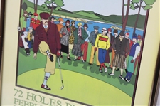 1985 Bing Crosby National Pro-Am Event Poster - Framed