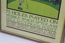 1985 Bing Crosby National Pro-Am Event Poster - Framed