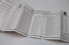 Tiger Woods Signed 1997 Buick Open Pro-Am Pairing Sheet JSA ALOA