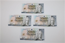 Four (4) Jack Nicklaus Open Championship RBS 5lb Notes