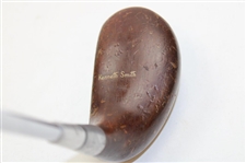 Kenneth Smith 'Roll-in' Wood Handled Putter