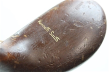 Kenneth Smith 'Roll-in' Wood Handled Putter